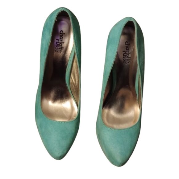 Charlotte Russe Women's Size 8 Seafoam Green Stilettos - Picture 3 of 6